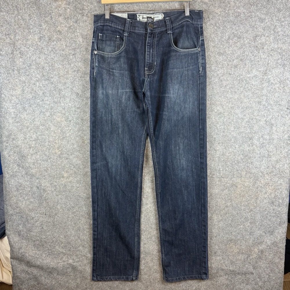 VTG Y2K Southpole Jeans Mens 34x34 Premium Flap Pockets Streetwear Dark Wash